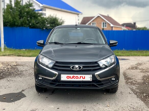 2019 Lada (ВАЗ) Granta I Рестайлинг, синий, 780000 рублей - вид 1