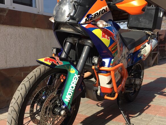 2012 KTM 990 Adventure, синий - вид 7