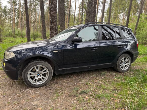 2008 BMW X3 20d I (E83) Рестайлинг, синий, 1050000 рублей - вид 10
