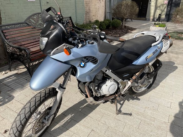 2001 BMW F 650 GS, синий, 310000 рублей - вид 2