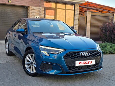 2021 Audi A3 35 TFSI IV (8Y), синий, 1695000 рублей, вид 3
