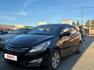 2014 Hyundai Solaris I Рестайлинг, чёрный, 875000 рублей, вид 1