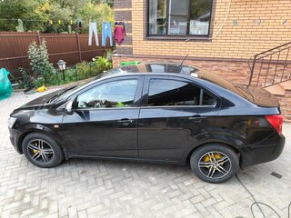2012 Chevrolet Aveo II, чёрный, 423000 рублей, вид 4