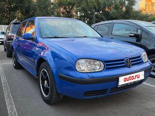 2002 Volkswagen Golf IV, синий, 295000 рублей, вид 4