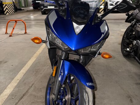 2015 Yamaha YZF-R3, синий, 340000 рублей, вид 1