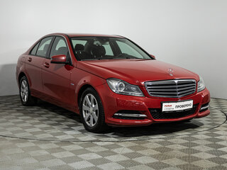 2011 Mercedes-Benz C-Класс 180 BlueEFFICIENCY III (W204) Рестайлинг, красный, 1167210 рублей, вид 3