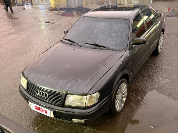 1992 Audi 100 IV (C4), чёрный, 390000 рублей - вид 3