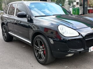 2006 Porsche Cayenne Turbo I (955), чёрный, 750000 рублей, вид 2