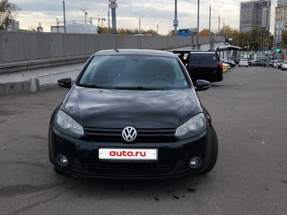 2012 Volkswagen Golf VI, чёрный, 900000 рублей, вид 2