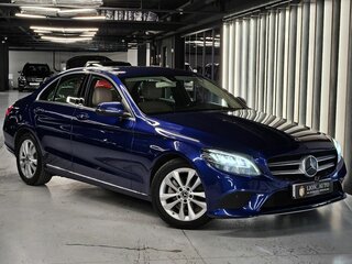2019 Mercedes-Benz C-Класс 180 IV (W205) Рестайлинг, синий, 2450000 рублей, вид 1