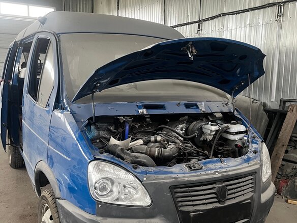 2009 ГАЗ ГАЗель (3221), синий, 350000 рублей - вид 6