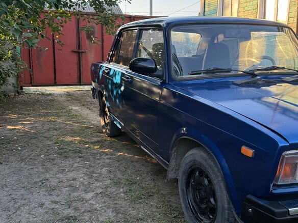 2008 Lada (ВАЗ) 2107, синий, 130000 рублей