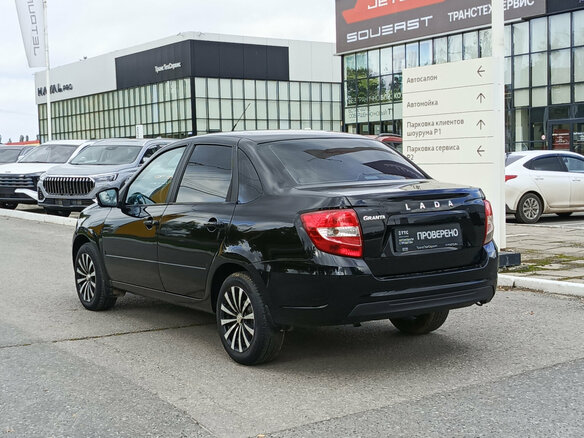 2022 Lada (ВАЗ) Granta I Рестайлинг, чёрный, 735000 рублей - вид 6