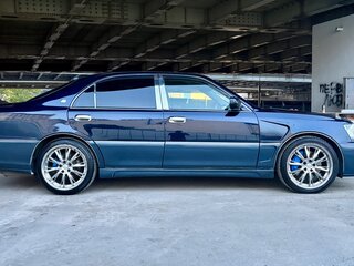 2002 Toyota Crown Majesta III (S170), синий, 1450000 рублей, вид 4