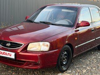 2008 Hyundai Accent ТагАЗ II, красный, 99000 рублей, вид 1