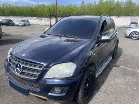 2010 Mercedes-Benz M-Класс 350 II (W164) Рестайлинг, синий, 920000 рублей, вид 3