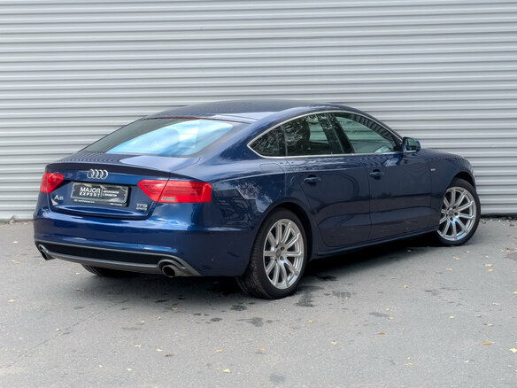2016 Audi A5 I (8T) Рестайлинг, синий - вид 4