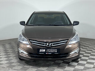 2014 Hyundai Solaris I Рестайлинг, коричневый, 905000 рублей, вид 1