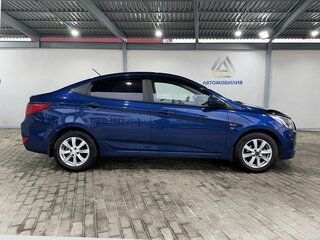 2016 Hyundai Solaris I Рестайлинг, синий, 999000 рублей, вид 4