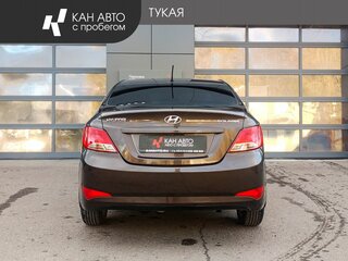 2014 Hyundai Solaris I Рестайлинг, коричневый, 979000 рублей, вид 4