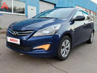 2015 Hyundai Solaris I Рестайлинг, синий, 950000 рублей, вид 2