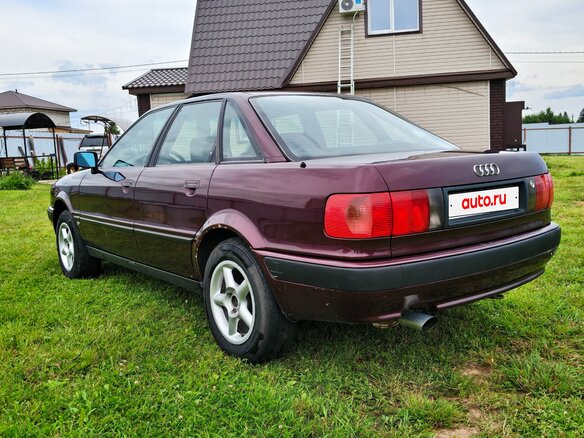 1992 Audi 80 V (B4), пурпурный, 370000 рублей - вид 7