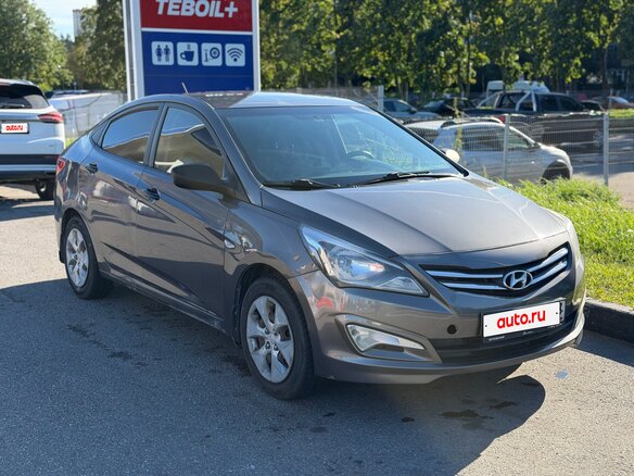 2016 Hyundai Solaris I Рестайлинг, серый, 590000 рублей - вид 2