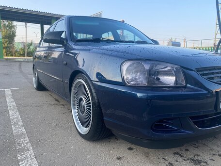 2008 Hyundai Accent ТагАЗ II, синий, 505000 рублей, вид 2