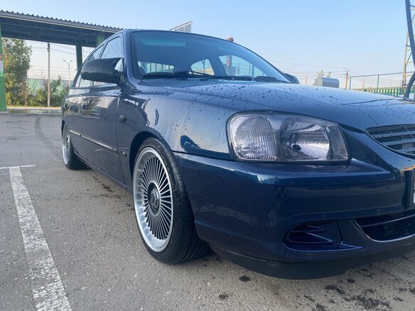 2008 Hyundai Accent ТагАЗ II, синий, 505000 рублей - вид 1