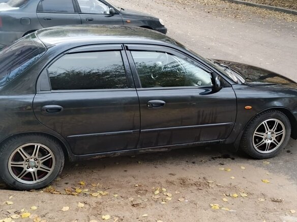 2008 Kia Spectra I Рестайлинг 2, чёрный - вид 2