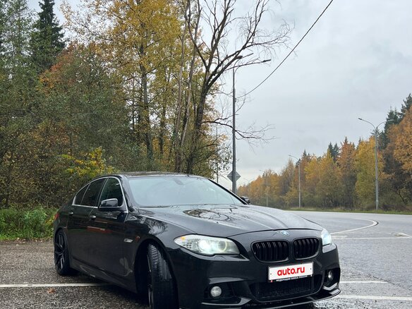 2010 BMW 5 серии 528i VI (F10/F11/F07), чёрный, 1490000 рублей - вид 3