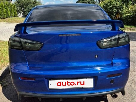2008 Mitsubishi Lancer X, синий, 900000 рублей, вид 4