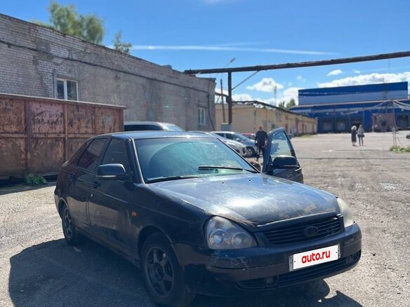 2008 Lada (ВАЗ) Priora I, чёрный, 180000 рублей - вид 1