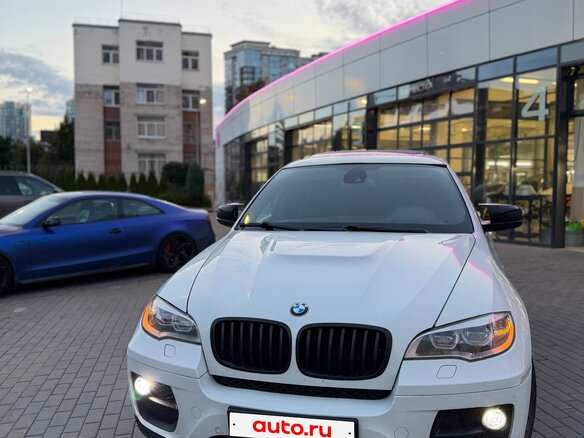 2012 BMW X6 40d I (E71) Рестайлинг, белый - вид 5