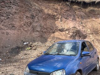 2006 Lada (ВАЗ) Kalina I, синий, 130000 рублей, вид 2