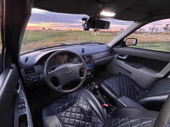 2009 Lada (ВАЗ) Priora I, зелёный, 320000 рублей - вид 4