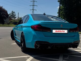 2017 BMW 5 серии 540i xDrive VII (G30/G31/G38), голубой, 4200000 рублей, вид 4