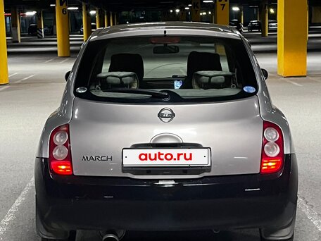 2002 Nissan March III (K12), серебристый, 185000 рублей, вид 2