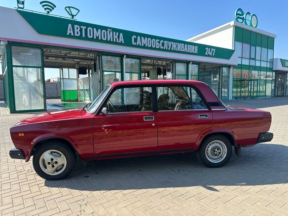 1998 Lada (ВАЗ) 2107, красный, 1000000 рублей - вид 3