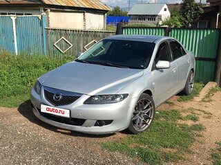 2005 Mazda 6 I (GG) Рестайлинг, серебристый, 370000 рублей, вид 1