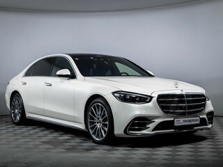 2021 Mercedes-Benz S-Класс 500 4MATIC VII (W223), белый, 10350000 рублей, вид 3
