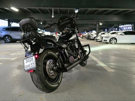 2007 Harley-Davidson Fat Boy, чёрный, 1100000 рублей, вид 5