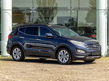 2013 Hyundai Santa Fe III, синий, 1435000 рублей, вид 3