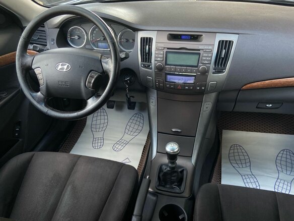 2008 Hyundai Sonata V (NF) Рестайлинг, чёрный - вид 6