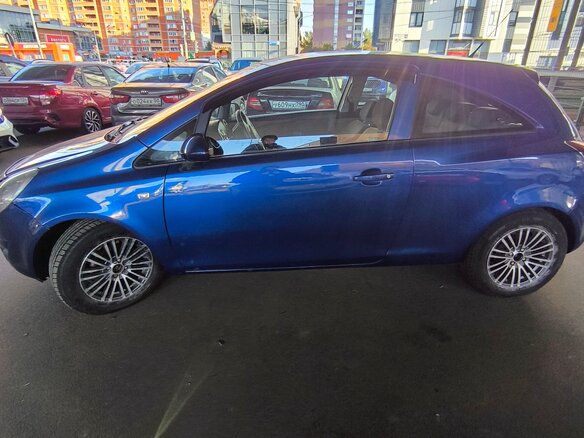2008 Opel Corsa D, синий, 325000 рублей - вид 3