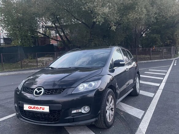 2008 Mazda CX-7 I, чёрный, 600000 рублей