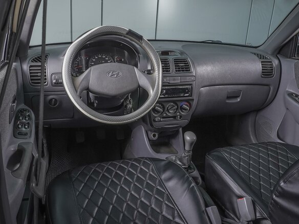2005 Hyundai Accent II Рестайлинг, жёлтый, 399000 рублей - вид 5