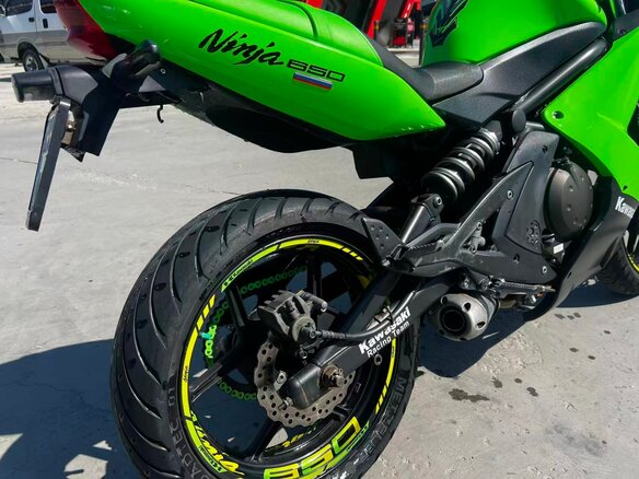 2008 Kawasaki ER-6F (Ninja 650R), зелёный, 375000 рублей - вид 6