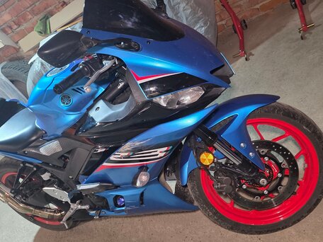 2021 Yamaha YZF-R3, синий, 500000 рублей, вид 4