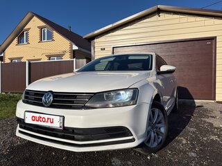 2015 Volkswagen Jetta VI Рестайлинг, белый, 970000 рублей, вид 2